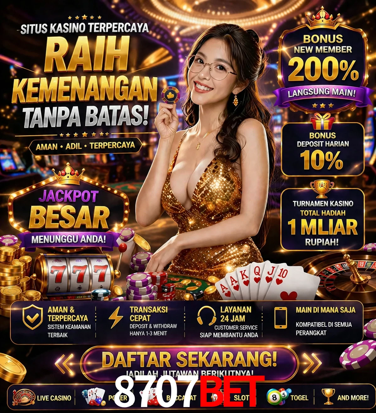Roleta e blackjack 8707bet