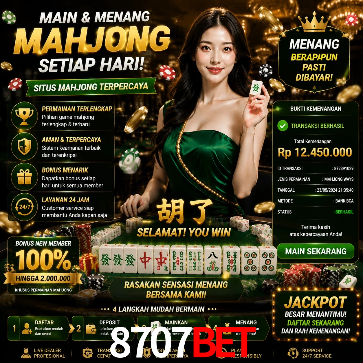 Ganhar e sacar na 8707bet